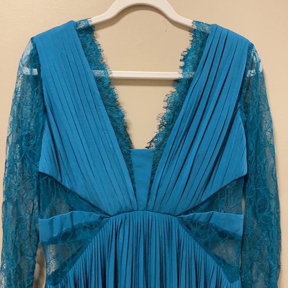 ASOS Teal Lace Detailed Evening Dress NWT - Picture 3 of 12